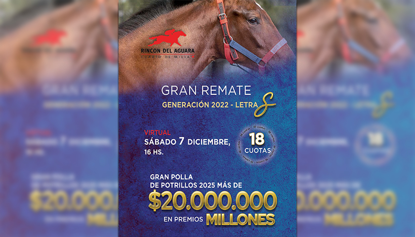 Sábado 7 de Diciembre Gran Remate Rincón del Aguara Generación 2022